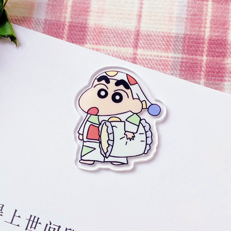 Ghim Cài Áo Bằng Acrylic In Hình Shin-Chan Hoạt Hình Dễ Thương