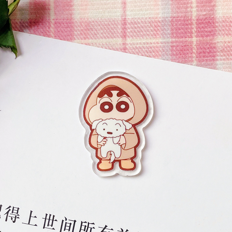 Ghim Cài Áo Bằng Acrylic In Hình Shin-Chan Hoạt Hình Dễ Thương