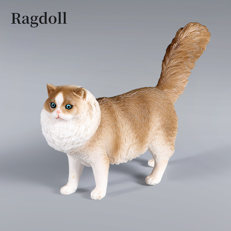 Mô phỏng mô hình mèo cưng dễ thương hình hành động xiêm sphynx ba tư bức tượng nhỏ trang trí nhà đáng yêu đồ chơi giáo dục trẻ em