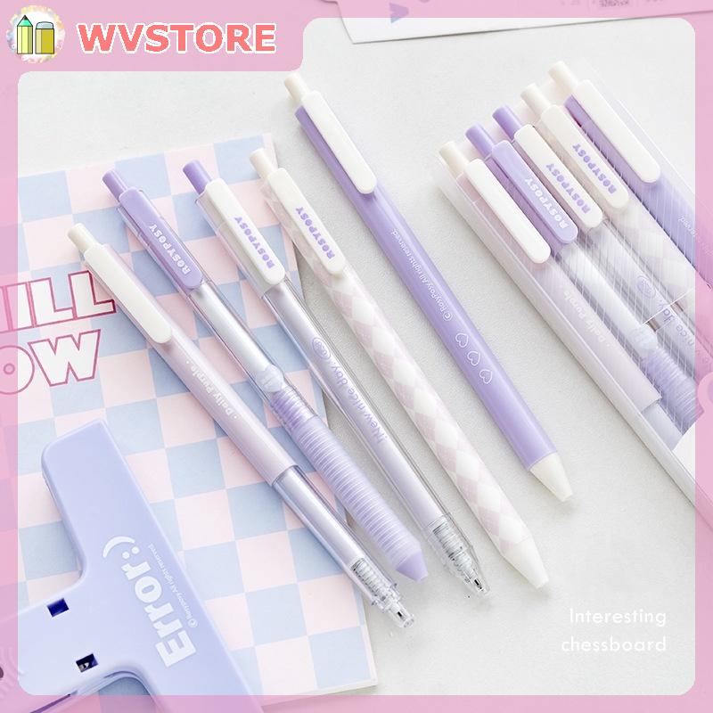Bút Gel màu tím vani Rosyposy Vanilla Series, Bút bi, Bút đài phun nước, 0,5mm ST Nib