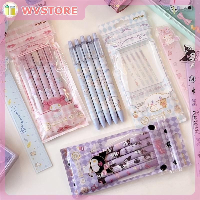 0.5mm chính hãng Sanrio bấm bút Kuromi Cinnamoroll Unisex hoạt hình Unisex bút