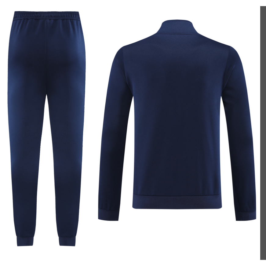 2023-24 RM Real Madrid blue two-tone classic long sleeves soccer jacket tracksuit training mặc chất lượng hàng đầu a | Áo Thun Bóng Đá Thiết Kế Năng Động Trẻ Trung