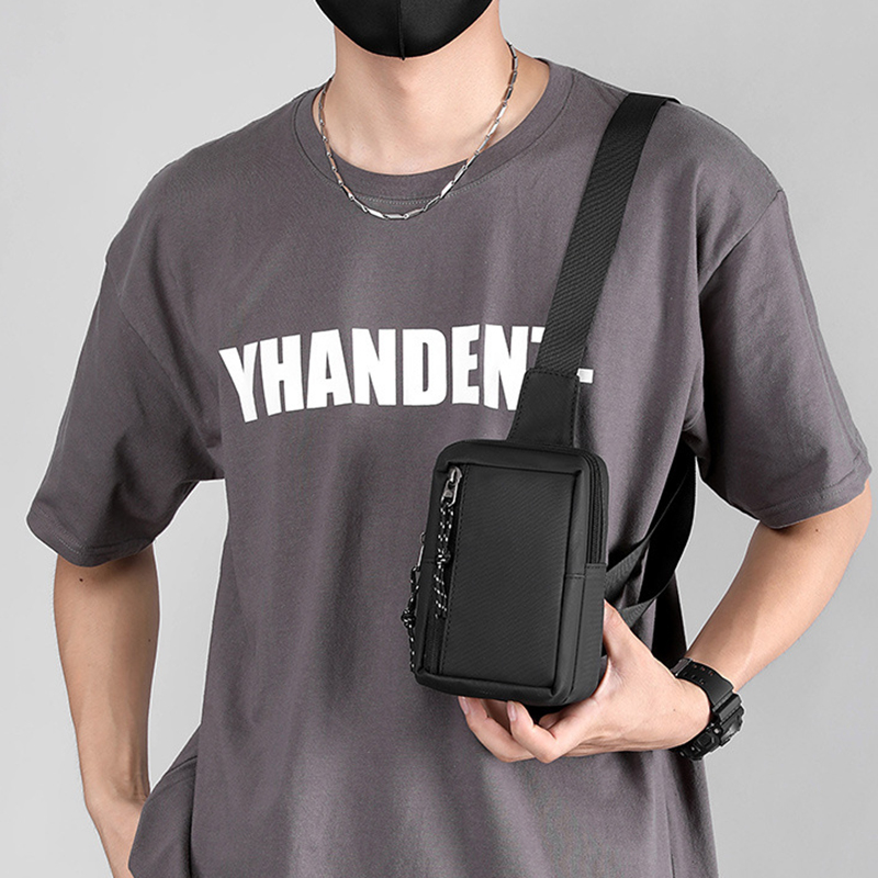 Thời trang mới thể thao mini chest body túi trước cho nam túi đeo vai không thấm nước 1555