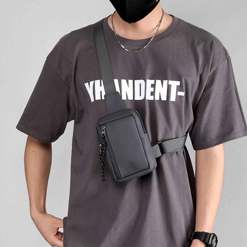 Thời trang mới thể thao mini chest body túi trước cho nam túi đeo vai không thấm nước 1555
