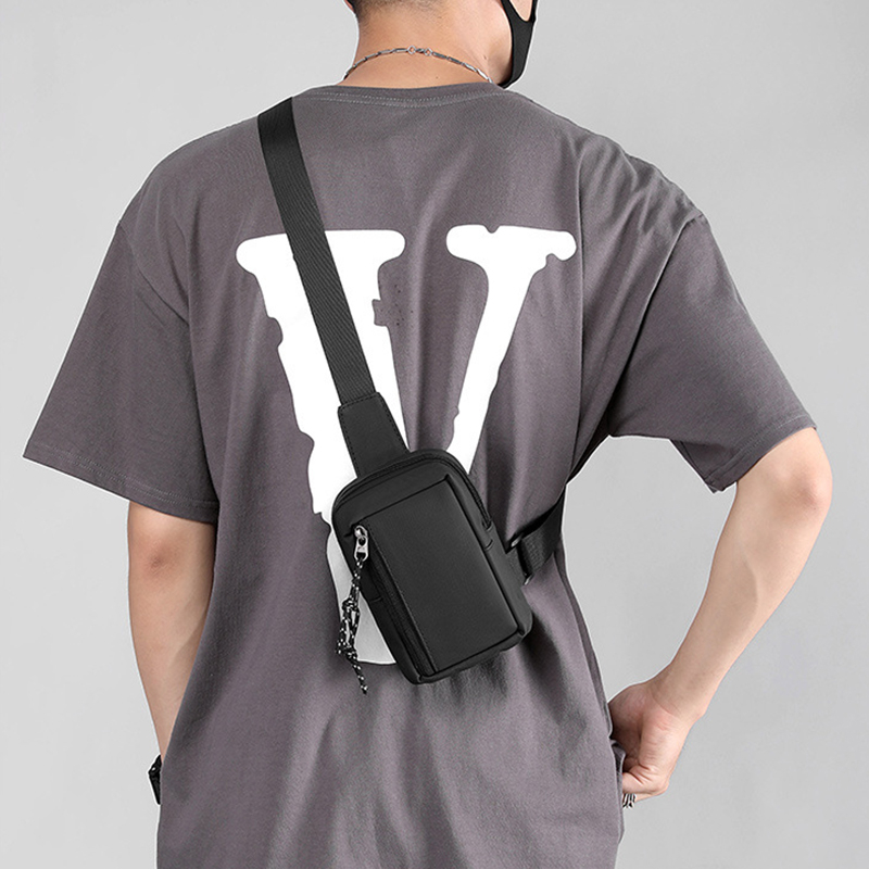 Thời trang mới thể thao mini chest body túi trước cho nam túi đeo vai không thấm nước 1555