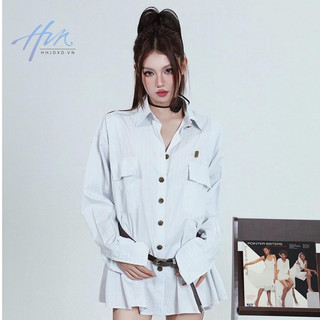 Đầm Sơ Mi Form Rộng Oversize Dễ Phối Đồ