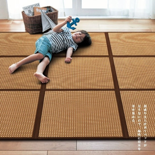 có thể gập lại thảm trải sàn Làm bằng tre tự nhiên 60x180 180x240cm chiếu mây tatami mùa hè dày chống trượt thoáng mát thảm trải sàn phòng ngủ thảm trải sàn phòng khách thảm lau chân