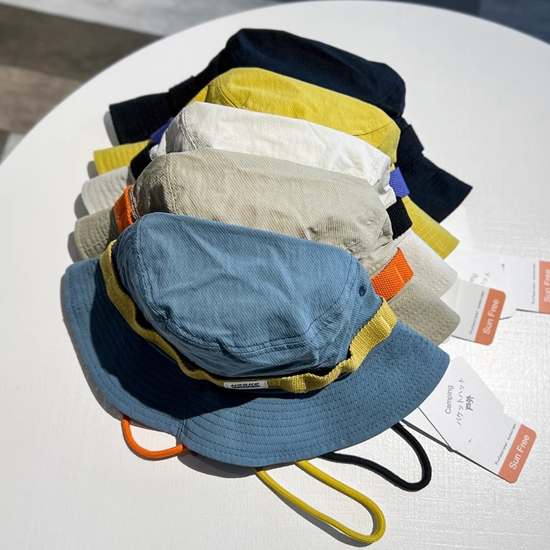 Nón Tai Bèo Rộng Vành Chống Nắng Màu Sắc Tương Phản Phong Cách Nhật Bản Dành Cho Nam Nữ