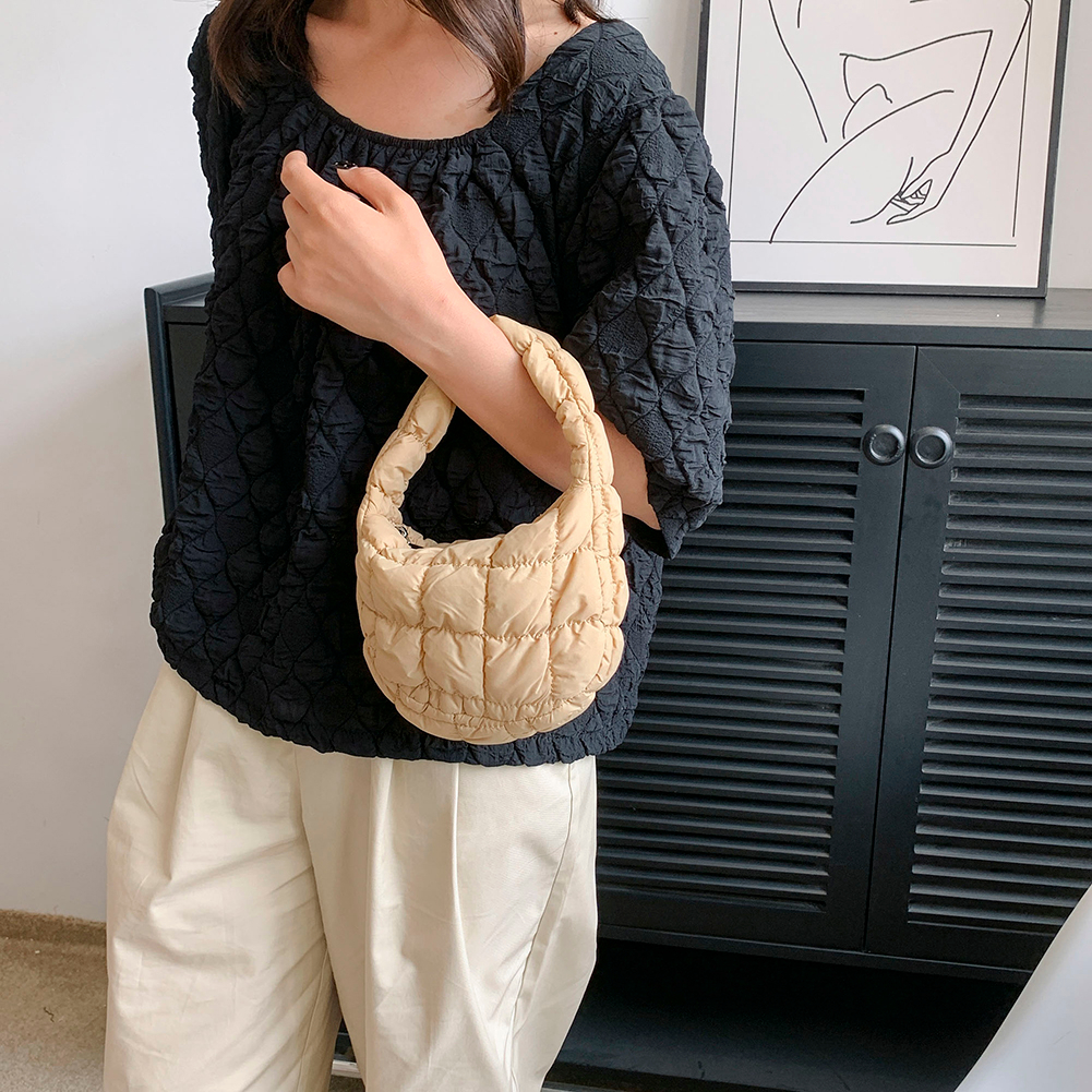 Túi Xách Tote Hình Đám Mây Xếp Ly Siêu Nhẹ Thời Trang Cho Nữ