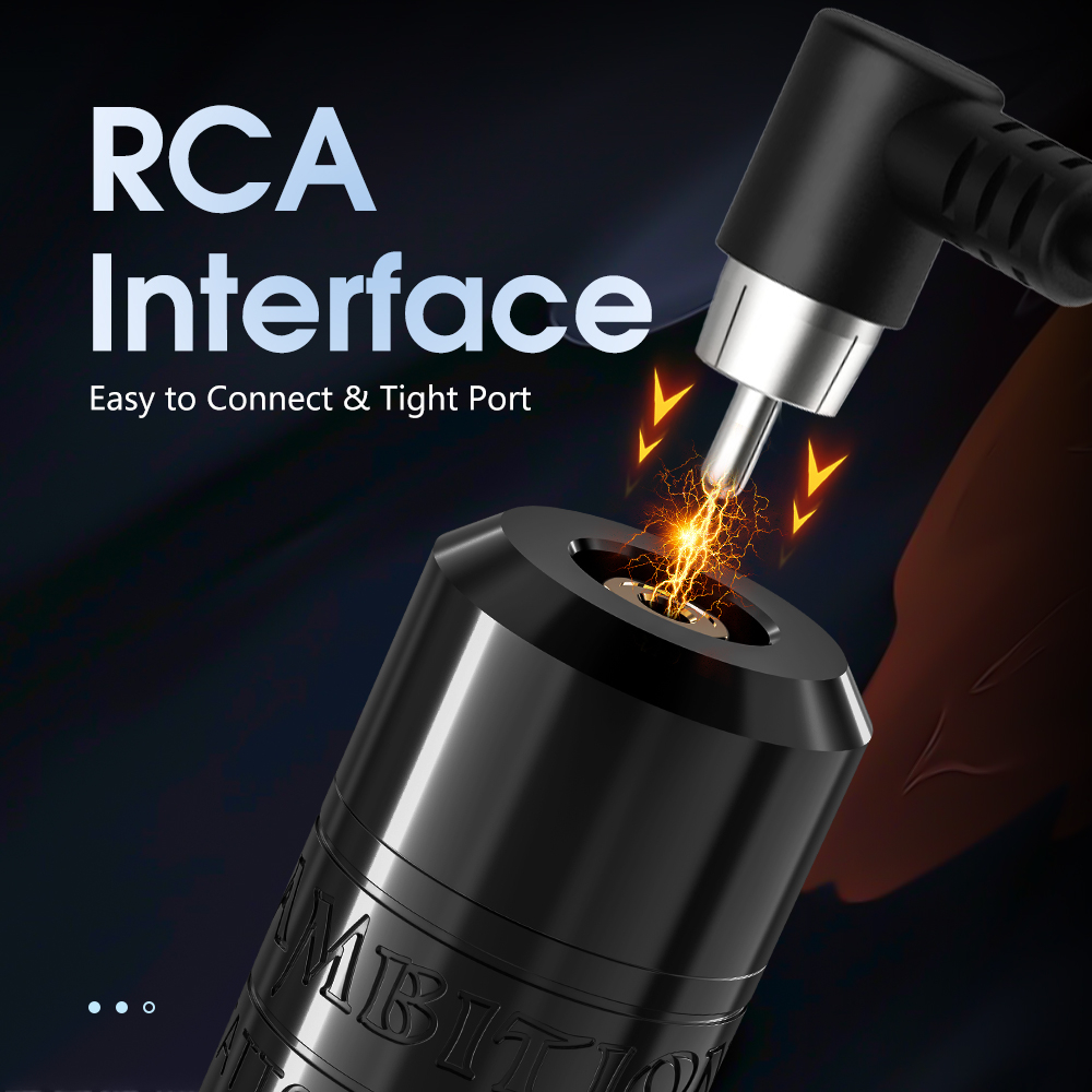 Ambition torped 28mm 2 bút xăm quay Bút xăm lông mày 2.5-3.0-3.5mm máy kuark không dây pin động cơ không chổi than mạnh mẽ với dây rca