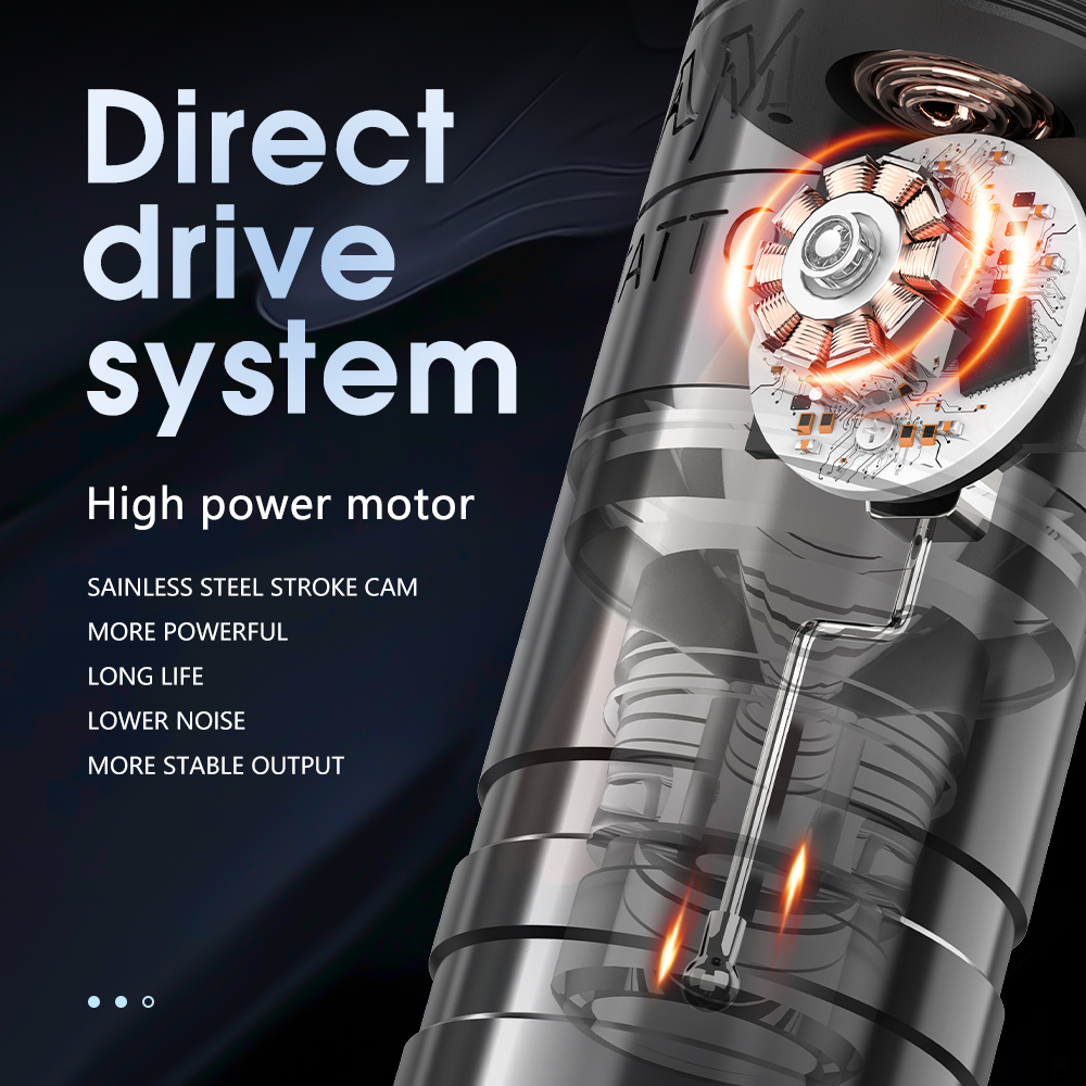 Ambition torped 28mm 2 bút xăm quay Bút xăm lông mày 2.5-3.0-3.5mm máy kuark không dây pin động cơ không chổi than mạnh mẽ với dây rca