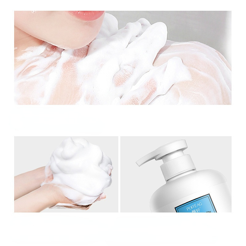 Sữa tắm poiteag goat milk amino acid mousse body wash sữa tắm làm sạch & trẻ hóa sâu