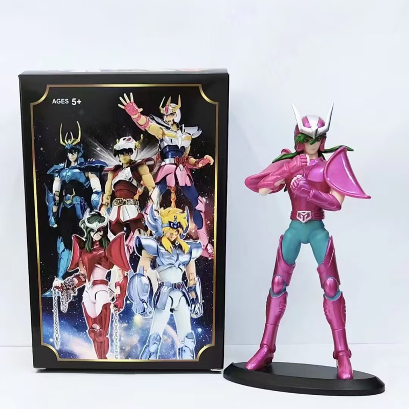 1 cái 19 cm saint seiya anime hình the five bronze sanits andromedae shun cygnus hyoga phoenix draco shiryu pegasus pvc action figures mô hình búp bê đồ chơi