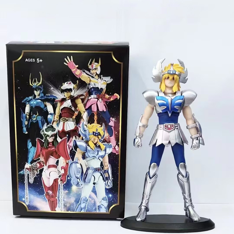 1 cái 19 cm saint seiya anime hình the five bronze sanits andromedae shun cygnus hyoga phoenix draco shiryu pegasus pvc action figures mô hình búp bê đồ chơi