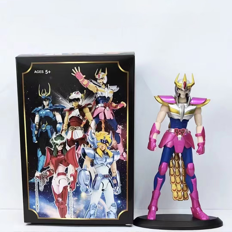 1 cái 19 cm saint seiya anime hình the five bronze sanits andromedae shun cygnus hyoga phoenix draco shiryu pegasus pvc action figures mô hình búp bê đồ chơi