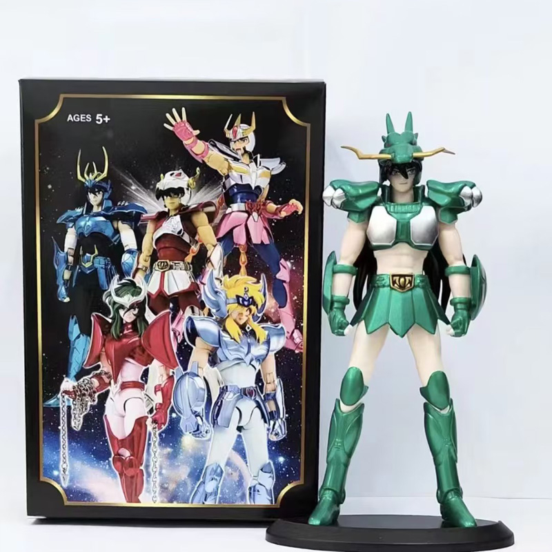 1 cái 19 cm saint seiya anime hình the five bronze sanits andromedae shun cygnus hyoga phoenix draco shiryu pegasus pvc action figures mô hình búp bê đồ chơi