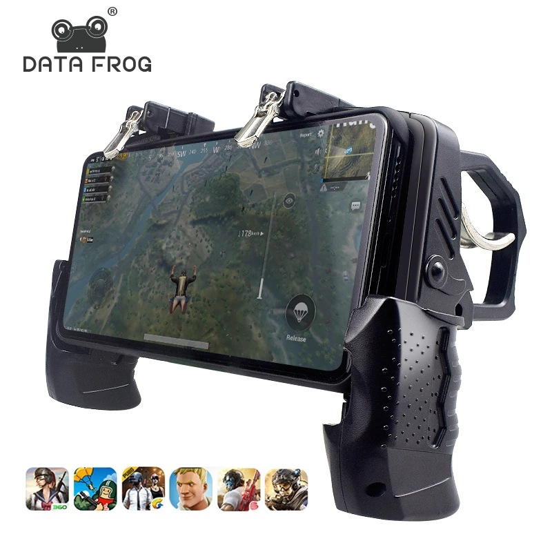Bộ điều khiển trò DATA FROG chơi cho PUBG L1R1 Bắn súng Kích hoạt Tay cầm chơi game cho iPhone