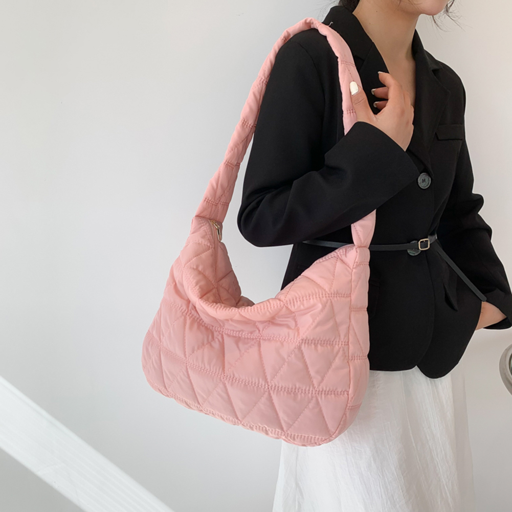 Túi Đeo Vai Bằng Cotton Màu Trơn Thời Trang Cho Nữ