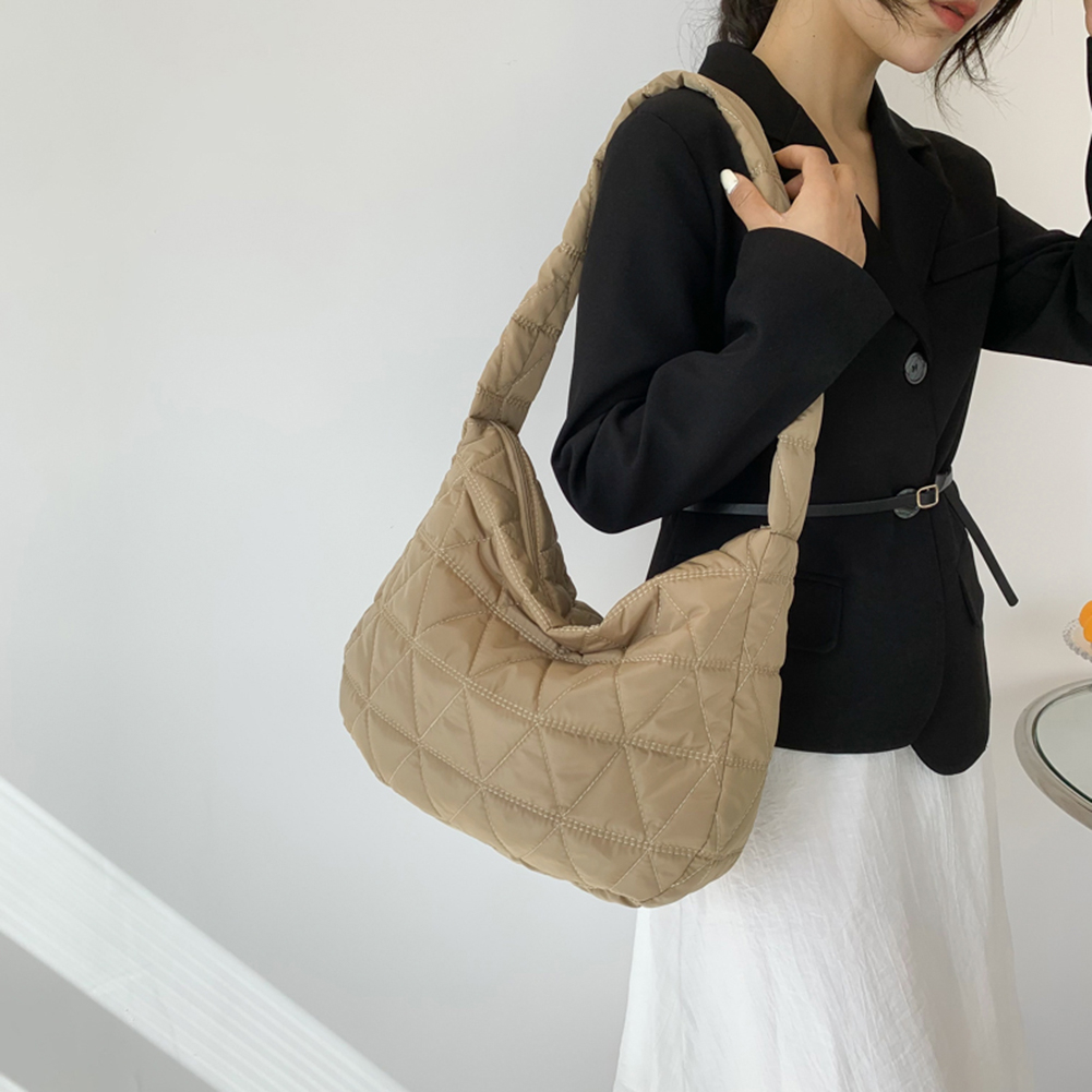 Túi Đeo Vai Bằng Cotton Màu Trơn Thời Trang Cho Nữ