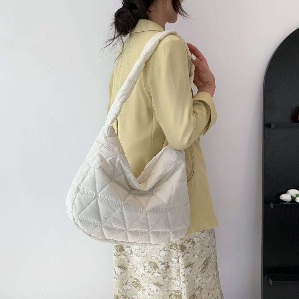 Túi Đeo Vai Bằng Cotton Màu Trơn Thời Trang Cho Nữ