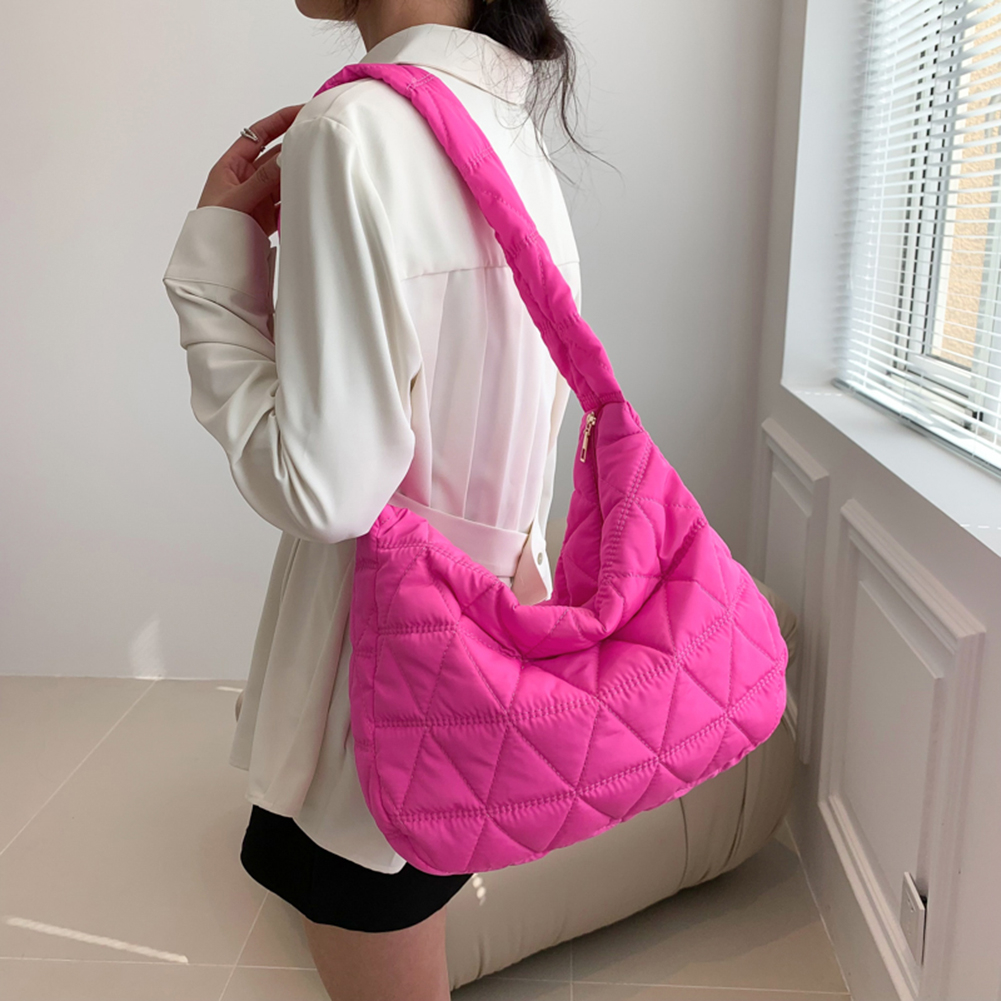 Túi Đeo Vai Bằng Cotton Màu Trơn Thời Trang Cho Nữ