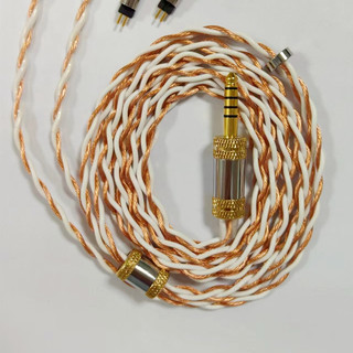 Xinsh 4-core 8n upocc single crystal copper + 7n single crystal copper silver plated hybrid cáp nâng cấp