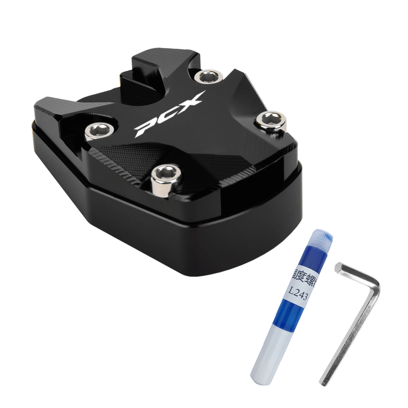 Đối với honda pcx 160 150 125 side stand shoes cnc motorcycle single stand cover foot kick enlarger pad modified side stand