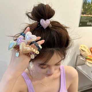 Thun cột tóc lò xo cao su màu kẹo dễ thương