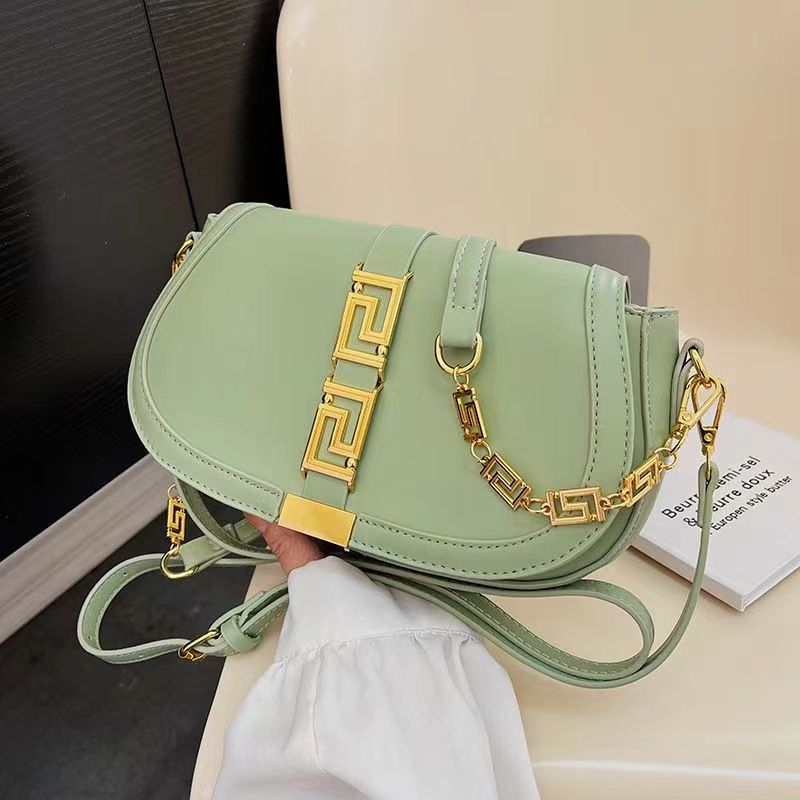 Túi Đeo Vai Màu Trơn Có Khóa Kéo Phong Cách Retro Pháp 2023 Mùa Mới Hợp Thời Trang Cho Nữ