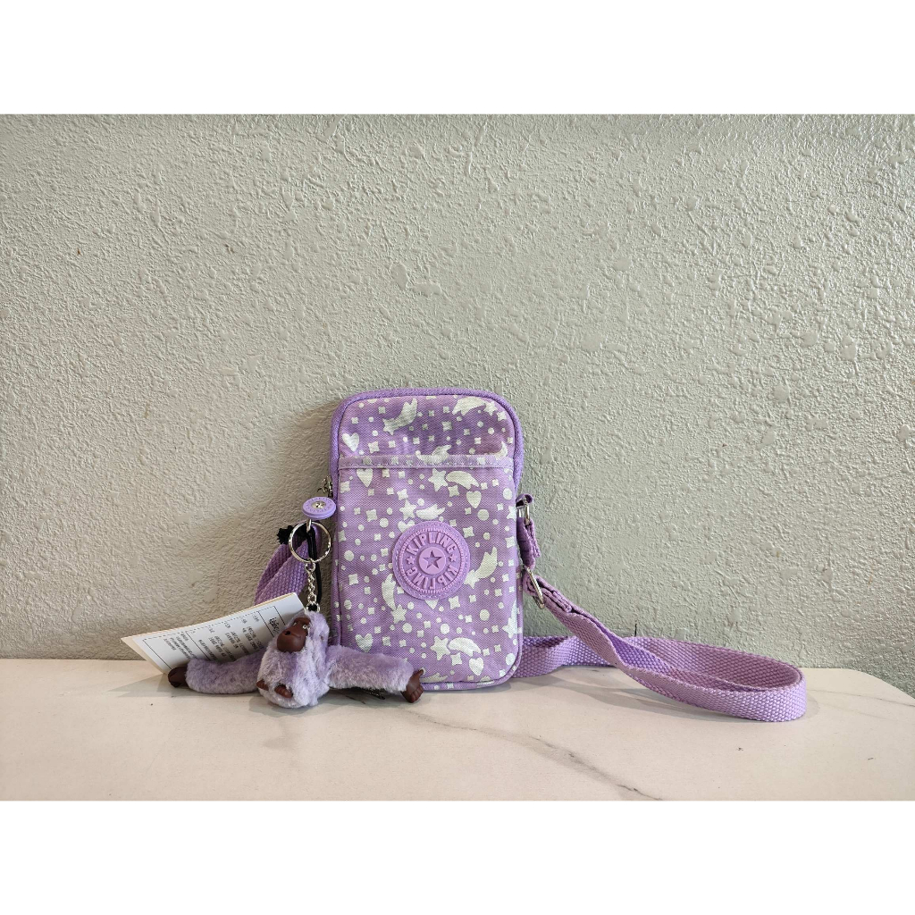 Túi Đựng Điện Thoại / Chìa Khóa Đeo Chéo Kipling k11079 Họa Tiết Bầu Trời Sao Màu Tí