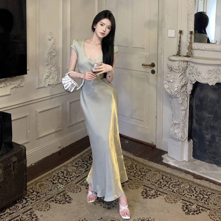 Chân Váy Dài Ôm Dáng Lưng Vừa Thời Trang Hàn Quốc Gợi Cảm Cho Nữ