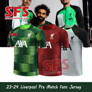 Chất lượng hàng đầu 23-24 liverpoo.l lfc red soccer football jersey pre-match t-shirt người hâm mộ phiên bản s-2xl