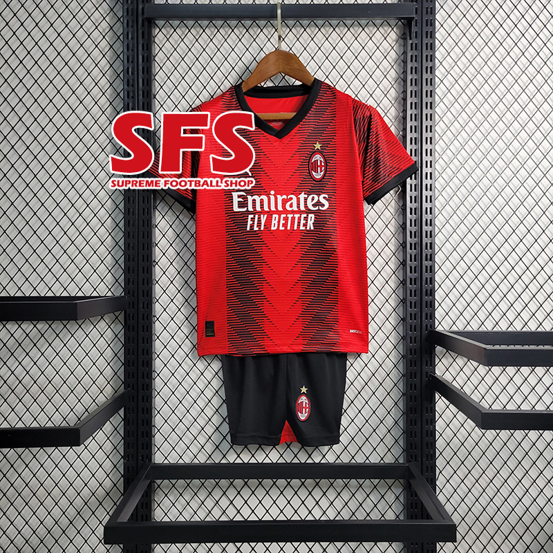 : Sfs : chất lượng hàng đầu 2023-24 ac soccer kid football jersey t-shirt quần áo thể thao trẻ em