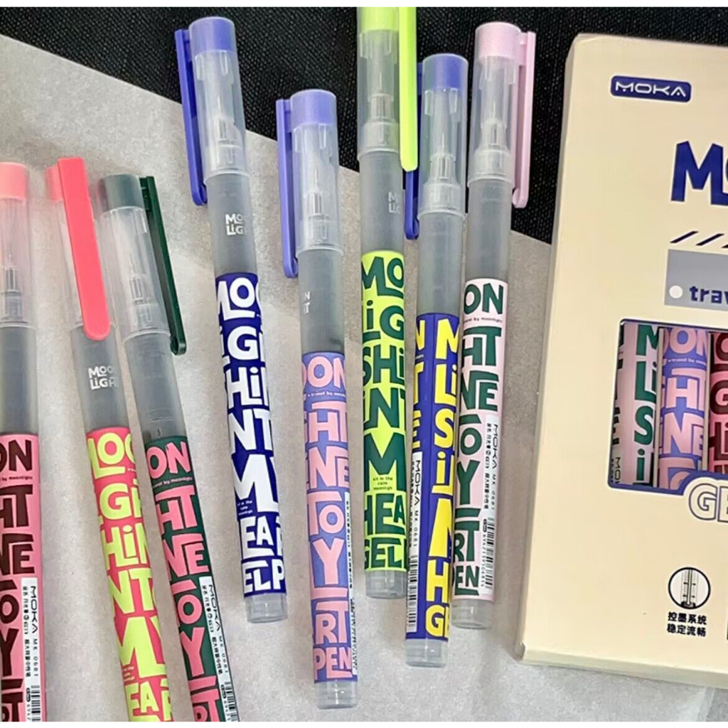 Bút Ký Tên Dạng Lỏng Ohaya 0.5mm Màu Đen Phong Cách Retro Mỹ