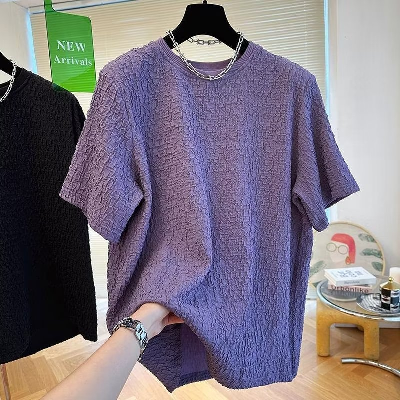 Áo Thun Tay Lỡ Màu Sắc Đơn Giản Có 3 Màu Size m-3xl Thời Trang Cho Nam Giới