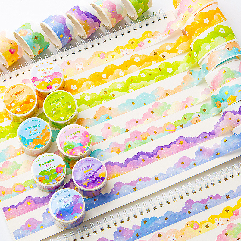 Cuộn Băng Dính Washi Họa Tiết Hoạt Hình Dễ Thương WJ100