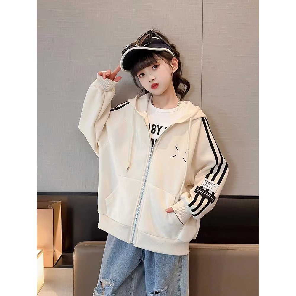 Lemon-tree ready stock áo khoác bé gái 3-15y đồng phục bóng chày mới thời trang trẻ em áo khoác cardigan cod trẻ em áo khoác ngoài baju áo len thể thao giải trí