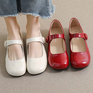 Mới pháp đầu tròn đế mềm mary jane giày nữ thời trang nhật bản dễ thương đế bằng giày đơn nữ 35-42