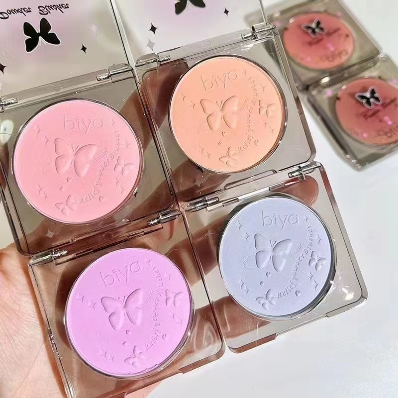 Bape Bảng Phấn Má Hồng 4 Màu Tông Hồng / Xanh Dương Tự Nhiên Chống Nước Lâu Trôi no.7722