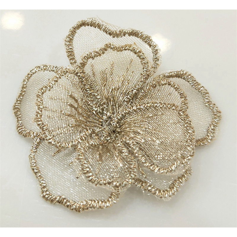 Miếng Vải Thêu Hình Hoa 3D Trang Trí Quần Áo Diy