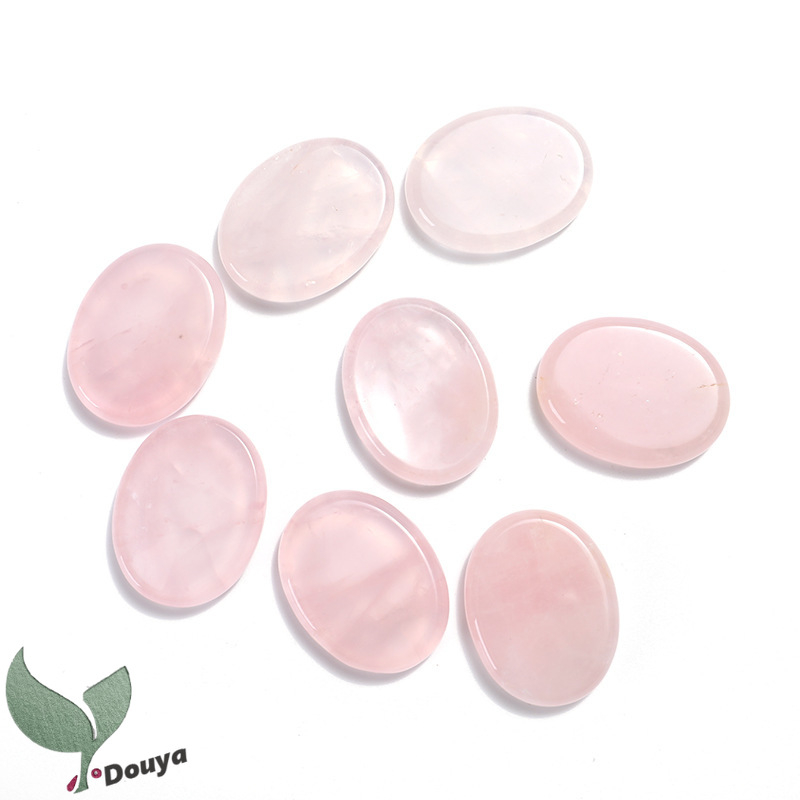 Ngón tay cái lo lắng đá cho lo lắng pha lê chakra, đá luân xa hình bầu dục đá quý bỏ túi để thiền trang trí nội thất