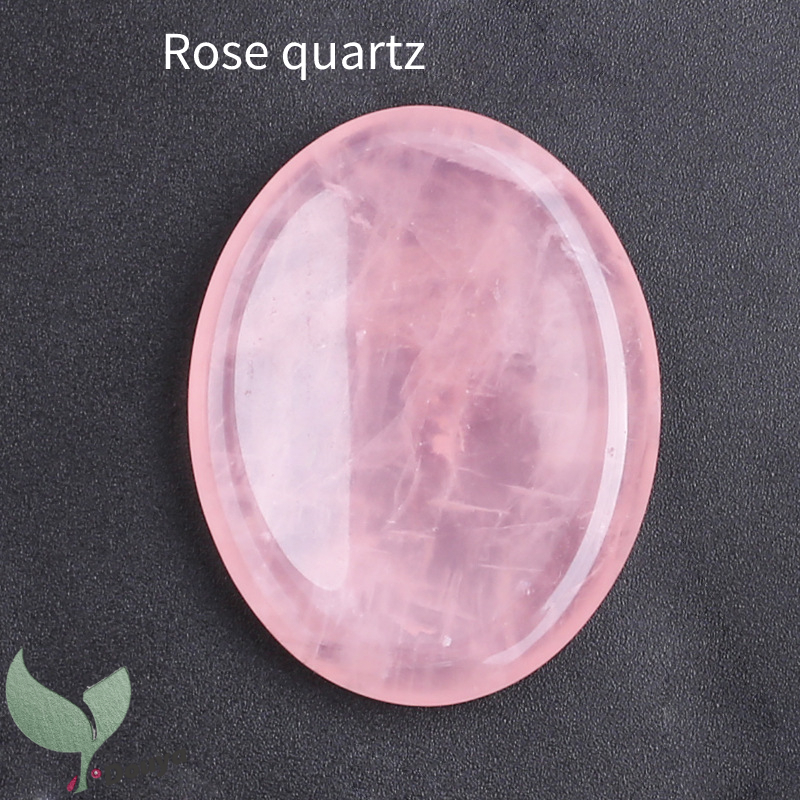 Ngón tay cái lo lắng đá cho lo lắng pha lê chakra, đá luân xa hình bầu dục đá quý bỏ túi để thiền trang trí nội thất