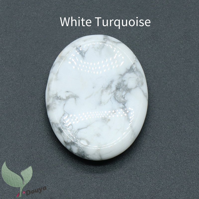 Ngón tay cái lo lắng đá cho lo lắng pha lê chakra, đá luân xa hình bầu dục đá quý bỏ túi để thiền trang trí nội thất