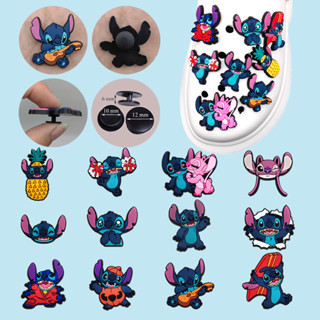 Stitch sticker dép crocs charm crocs jibbitz để trang trí dép chữ h crocs dép lê dép tổ ong
