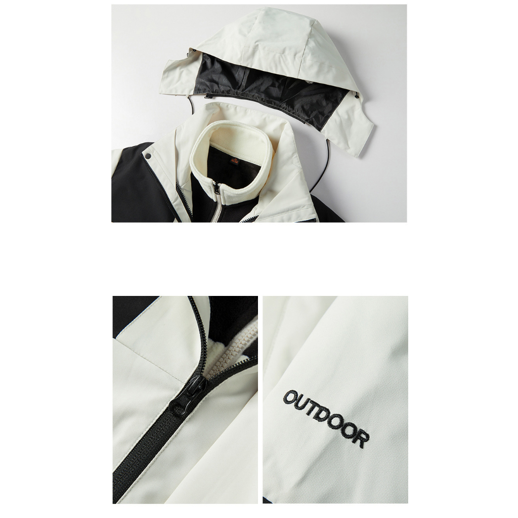 Áo Khoác Chống Gió Chống Thấm Nước Có Mũ Trùm Thời Trang Dành Cho Cặp Đôi