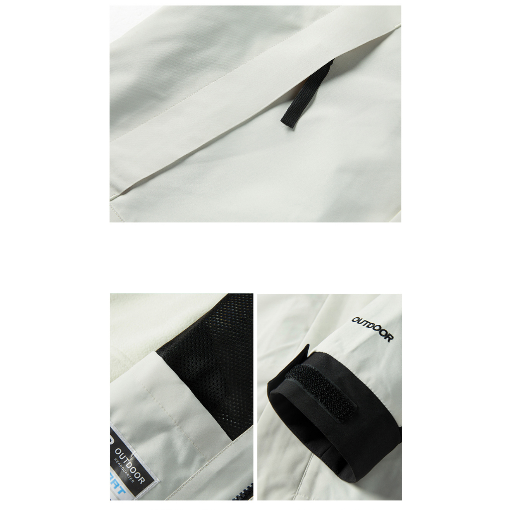 Áo Khoác Chống Gió Chống Thấm Nước Có Mũ Trùm Thời Trang Dành Cho Cặp Đôi