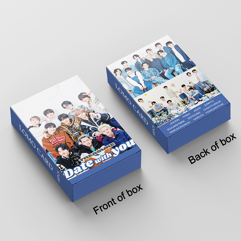 TREASURE Card Set 55 Tấm Thẻ Ảnh REBOOT Date with you MOVE Kpop Lomo Card Hình Nhóm Nhạc