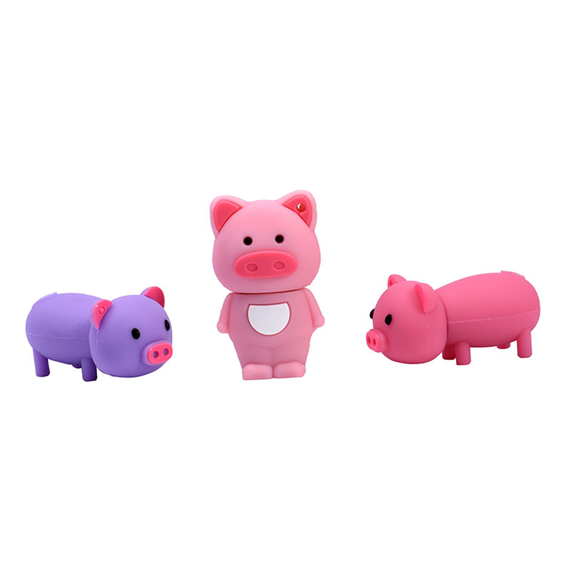 Dễ thương mini cute animal pig u disk gift cartoon pendant 4gb // 64gb / 128gb / 512gb / 1tb / storage stick