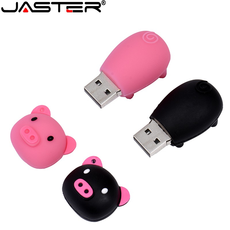 Dễ thương mini cute animal pig u disk gift cartoon pendant 4gb // 64gb / 128gb / 512gb / 1tb / storage stick