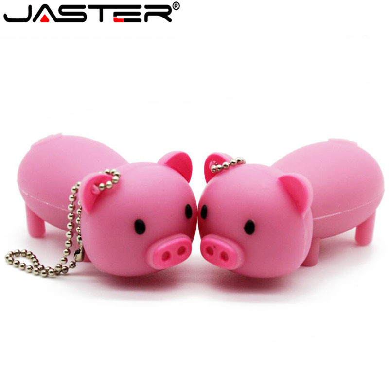 Dễ thương mini cute animal pig u disk gift cartoon pendant 4gb // 64gb / 128gb / 512gb / 1tb / storage stick
